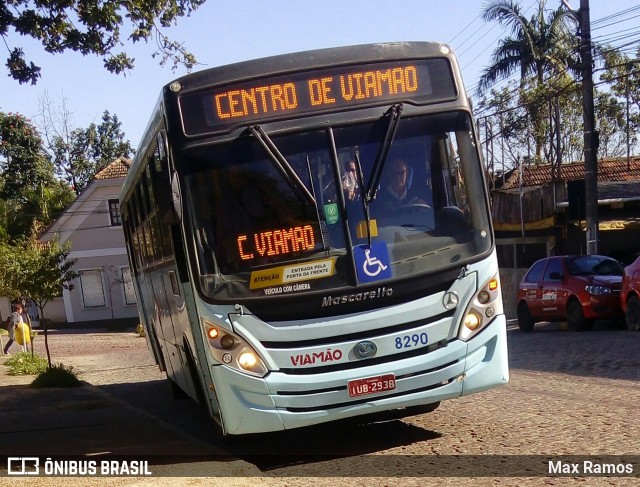 Empresa de Transporte Coletivo Viamão 8290 na cidade de Viamão, Rio Grande do Sul, Brasil, por Max Ramos. Número da foto: #6857642.