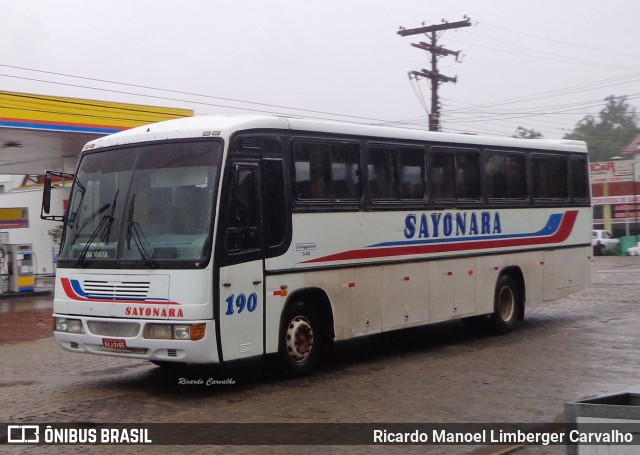 Sayonara - Auto Viação Monte Alverne 190 na cidade de Santa Cruz do Sul, Rio Grande do Sul, Brasil, por Ricardo Manoel Limberger Carvalho. ID da foto: 6858237.