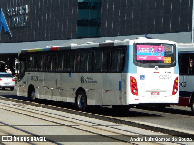 Transportes Estrela C82624 na cidade de Rio de Janeiro, Rio de Janeiro, Brasil, por André Luiz Gomes de Souza. ID da foto: 6859183.