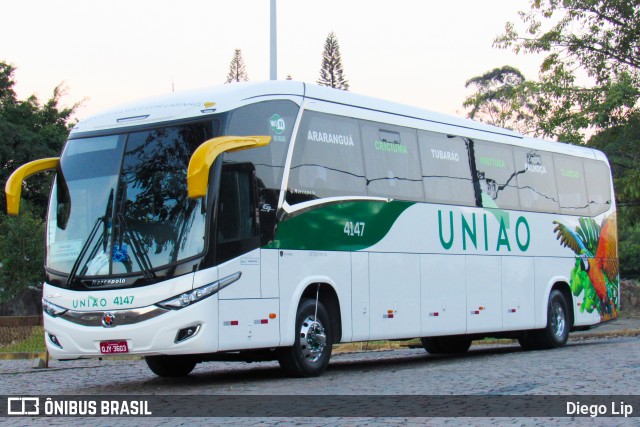 Empresa União de Transportes 4147 na cidade de Joinville, Santa Catarina, Brasil, por Diego Lip. ID da foto: 6858815.