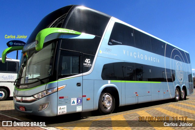 Viação Garcia 7097 na cidade de Goiânia, Goiás, Brasil, por Carlos Júnior. Número da foto: #6858909.