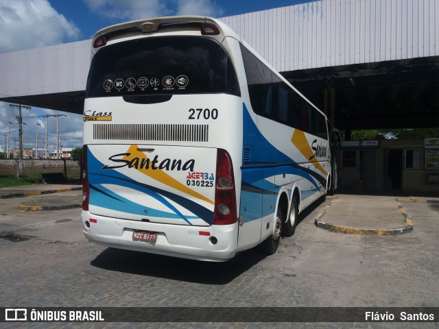 Empresas de Transportes Santana e São Paulo 2700 na cidade de Cruz das Almas, Bahia, Brasil, por Flávio  Santos. ID da foto: 6860702.