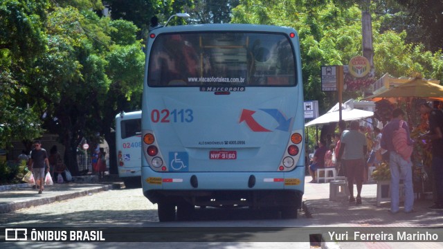 Viação Fortaleza 02113 na cidade de Fortaleza, Ceará, Brasil, por Yuri Ferreira Marinho. Número da foto: #6860969.