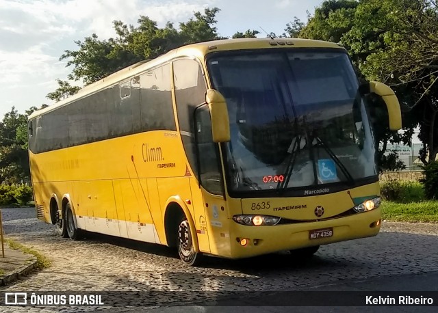 Viação Itapemirim 8635 na cidade de Campos dos Goytacazes, Rio de Janeiro, Brasil, por Kelvin Ribeiro. ID da foto: 6861425.