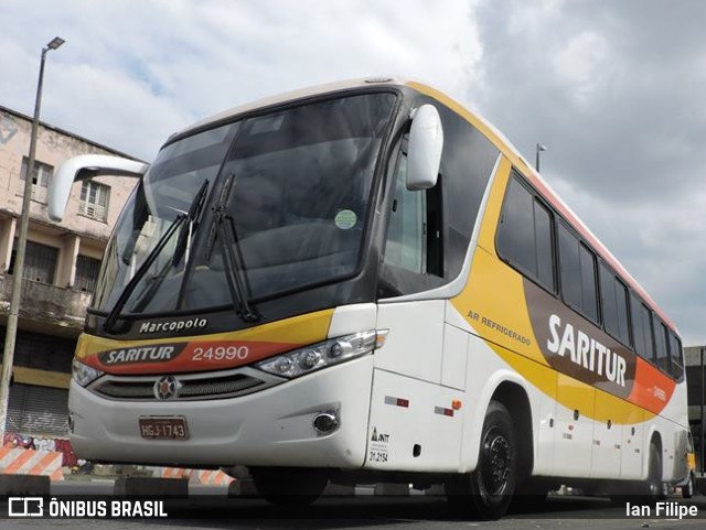 Saritur - Santa Rita Transporte Urbano e Rodoviário 24990 na cidade de Belo Horizonte, Minas Gerais, Brasil, por Ian Filipe. Número da foto: #6860099.