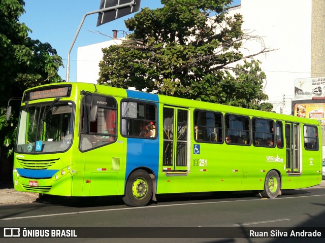 EMTRACOL - Empresa de Transportes Coletivos 03251 na cidade de Teresina, Piauí, Brasil, por Ruan Silva Andrade. Número da foto: #6860749.