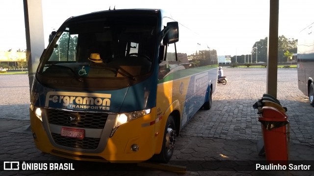 Fergramon Transportes 2050 na cidade de Araquari, Santa Catarina, Brasil, por Paulinho Sartor. Número da foto: #6863097.