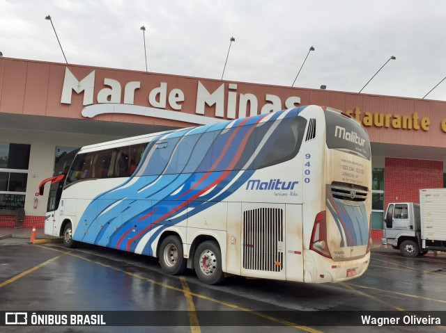 Malitur Turismo 9400 na cidade de Formiga, Minas Gerais, Brasil, por Wagner Oliveira. ID da foto: 6864391.