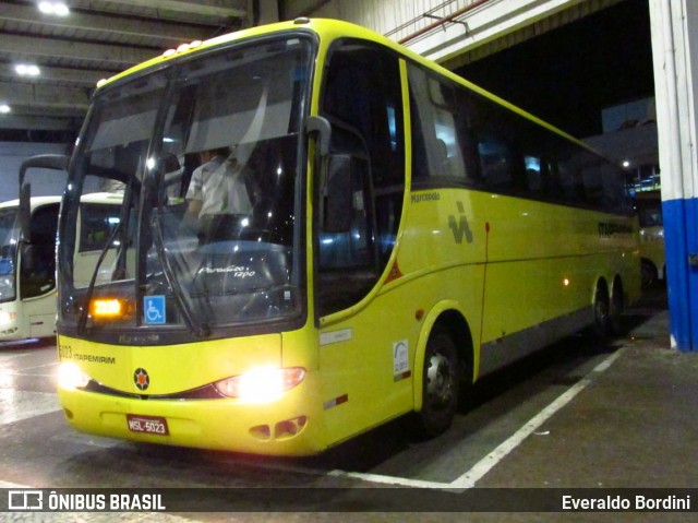 Viação Itapemirim 5023 na cidade de Rio de Janeiro, Rio de Janeiro, Brasil, por Everaldo Bordini. ID da foto: 6862814.