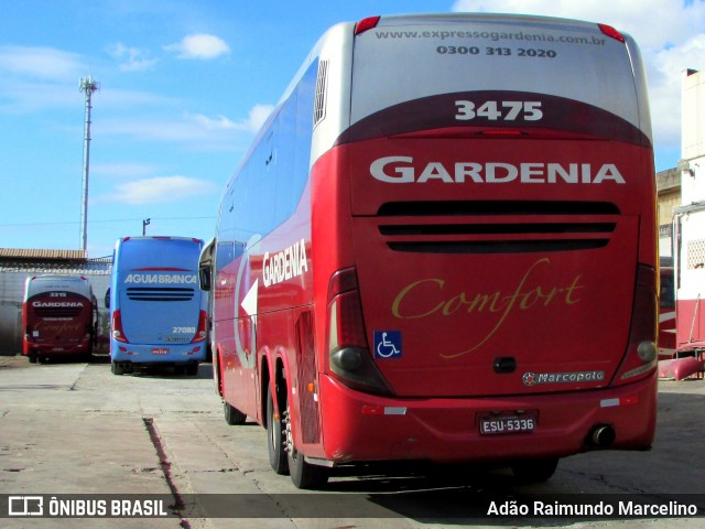 Expresso Gardenia 3475 na cidade de Belo Horizonte, Minas Gerais, Brasil, por Adão Raimundo Marcelino. ID da foto: 6864222.