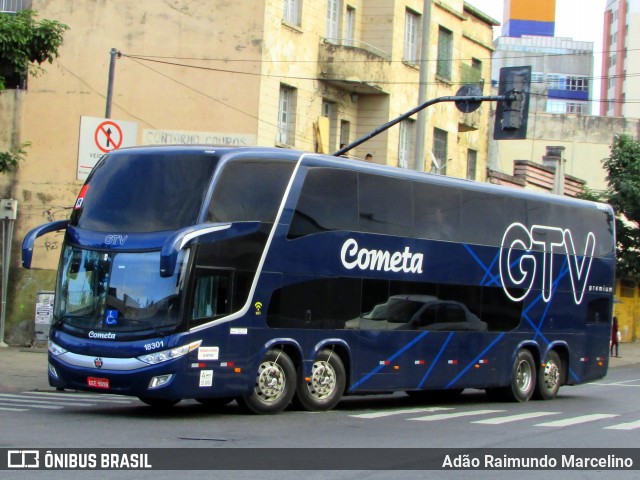 Viação Cometa 18301 na cidade de Belo Horizonte, Minas Gerais, Brasil, por Adão Raimundo Marcelino. Número da foto: #6866617.