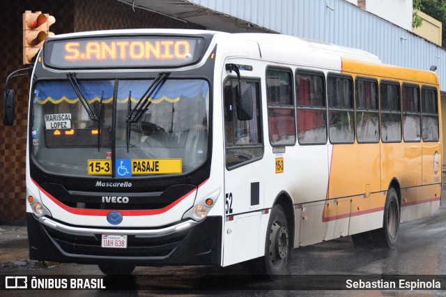 Automotores Guarani - Línea 15 52 na cidade de Asunción, Paraguai, por Sebastian Espinola. Número da foto: #6864863.