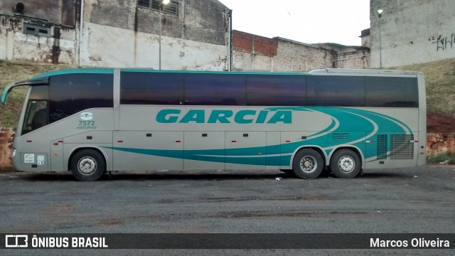 Viação Garcia 7572 na cidade de Bauru, São Paulo, Brasil, por Marcos Oliveira. Número da foto: #6864941.