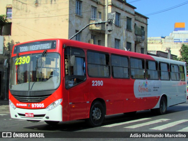 Viação Belo Monte Transportes Coletivos 97005 na cidade de Belo Horizonte, Minas Gerais, Brasil, por Adão Raimundo Marcelino. ID da foto: 6868855.