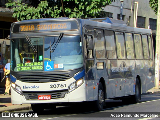 SM Transportes 20761 na cidade de Belo Horizonte, Minas Gerais, Brasil, por Adão Raimundo Marcelino. Número da foto: #6868943.