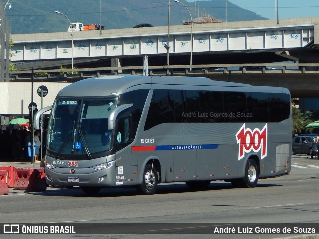 Auto Viação 1001 RJ 108.153 na cidade de Rio de Janeiro, Rio de Janeiro, Brasil, por André Luiz Gomes de Souza. ID da foto: 6869043.