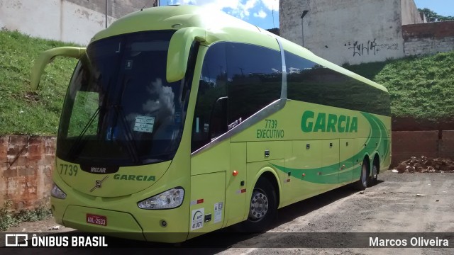 Viação Garcia 7739 na cidade de Bauru, São Paulo, Brasil, por Marcos Oliveira. ID da foto: 6867474.