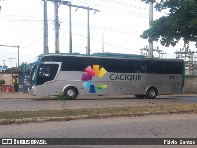 Cacique Transportes 4251 na cidade de Cruz das Almas, Bahia, Brasil, por Flávio  Santos. ID da foto: 6870187.