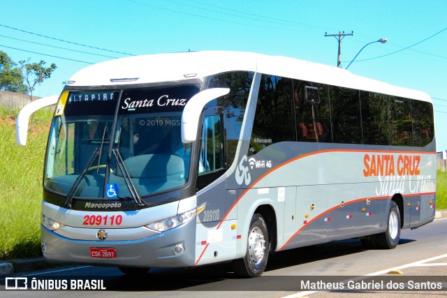 Viação Santa Cruz 209110 na cidade de Campinas, São Paulo, Brasil, por Matheus Gabriel dos Santos. ID da foto: 6871897.