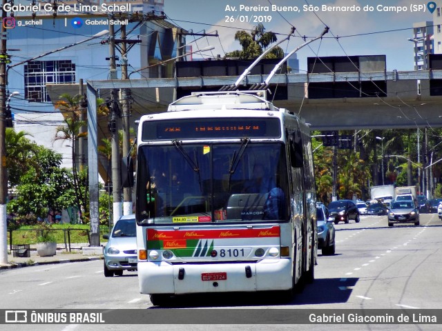 Metra - Sistema Metropolitano de Transporte 8101 na cidade de São Bernardo do Campo, São Paulo, Brasil, por Gabriel Giacomin de Lima. ID da foto: 6871334.