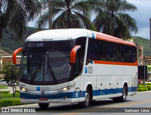 Expresso União 10299 na cidade de Ibatiba, Espírito Santo, Brasil, por Saimom  Lima. Número da foto: #6871038.