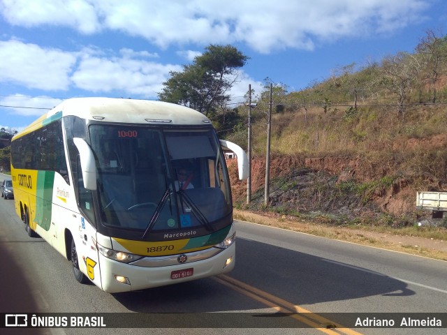 Empresa Gontijo de Transportes 18870 na cidade de Bela Vista de Minas, Minas Gerais, Brasil, por Adriano  Almeida. Número da foto: #6934934.