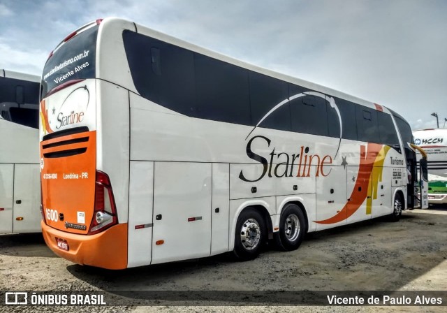 Starline Turismo 1600 na cidade de Aparecida, São Paulo, Brasil, por Vicente de Paulo Alves. ID da foto: 6934576.