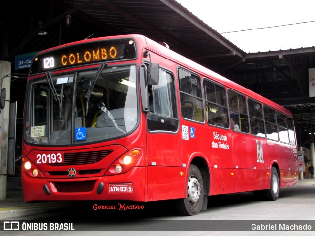 Auto Viação São José dos Pinhais 20193 na cidade de Pinhais, Paraná, Brasil, por Gabriel Machado. ID da foto: 6933502.