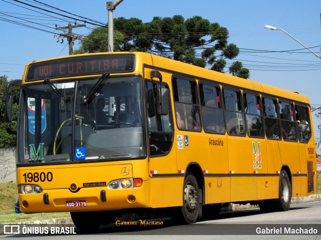 Araucária Transportes Coletivos 19800 na cidade de Araucária, Paraná, Brasil, por Gabriel Machado. Número da foto: #6933488.