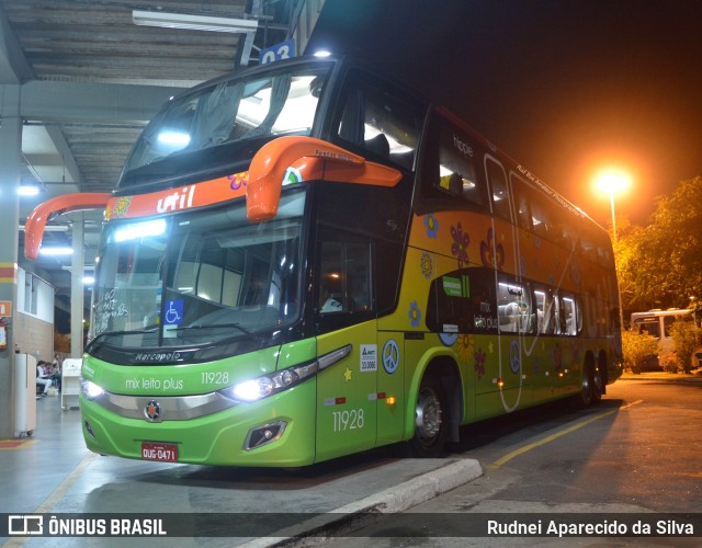 UTIL - União Transporte Interestadual de Luxo 11928 na cidade de Mogi das Cruzes, São Paulo, Brasil, por Rudnei Aparecido da Silva. Número da foto: #6959838.