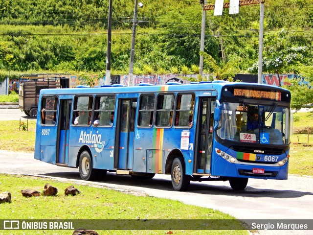 Viação Atalaia Transportes 6067 na cidade de Aracaju, Sergipe, Brasil, por Sergio Marques . ID da foto: 6960201.