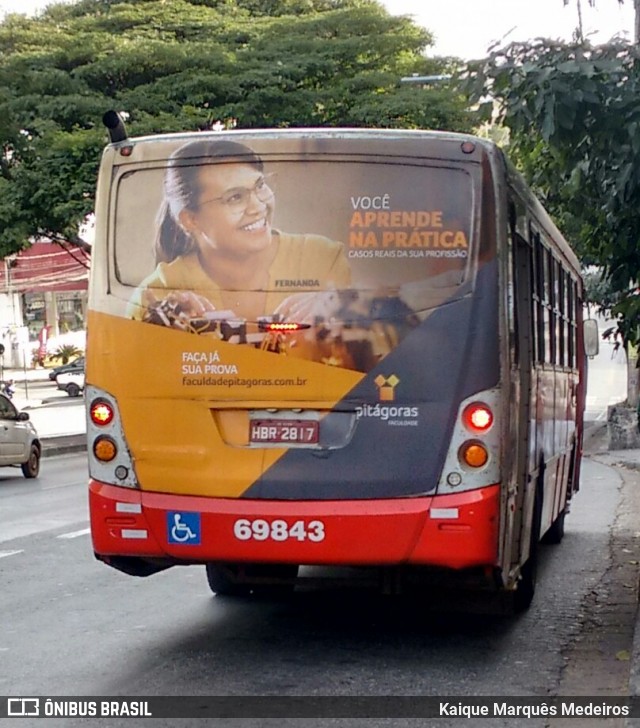 Viação Santa Edwiges 69843 na cidade de Belo Horizonte, Minas Gerais, Brasil, por Kaique Marquês Medeiros . Número da foto: #6962006.