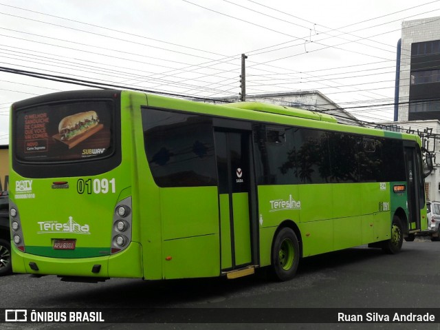 EMVIPI - Empresa Viação Piauí 01091 na cidade de Teresina, Piauí, Brasil, por Ruan Silva Andrade. Número da foto: #6959796.