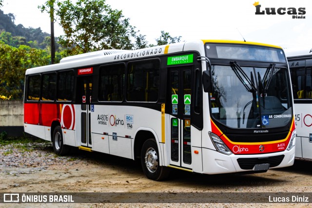 Auto Viação Alpha A48016 na cidade de Duque de Caxias, Rio de Janeiro, Brasil, por Lucas Diniz. Número da foto: #6960439.