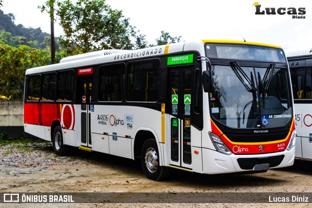 Auto Viação Alpha A48016 na cidade de Duque de Caxias, Rio de Janeiro, Brasil, por Lucas Diniz. ID da foto: 6960439.