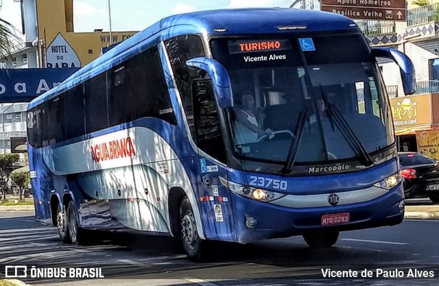 Viação Águia Branca 23750 na cidade de Aparecida, São Paulo, Brasil, por Vicente de Paulo Alves. ID da foto: 6960600.