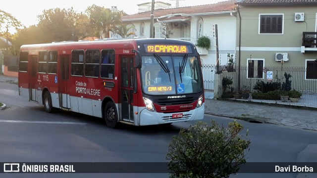 Trevo Transportes Coletivos 1115 na cidade de Porto Alegre, Rio Grande do Sul, Brasil, por Davi Borba. Número da foto: #6962618.