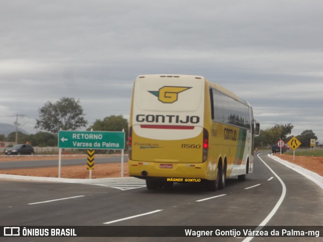 Empresa Gontijo de Transportes 11560 na cidade de Várzea da Palma, Minas Gerais, Brasil, por Wagner Gontijo Várzea da Palma-mg. Número da foto: #6964816.