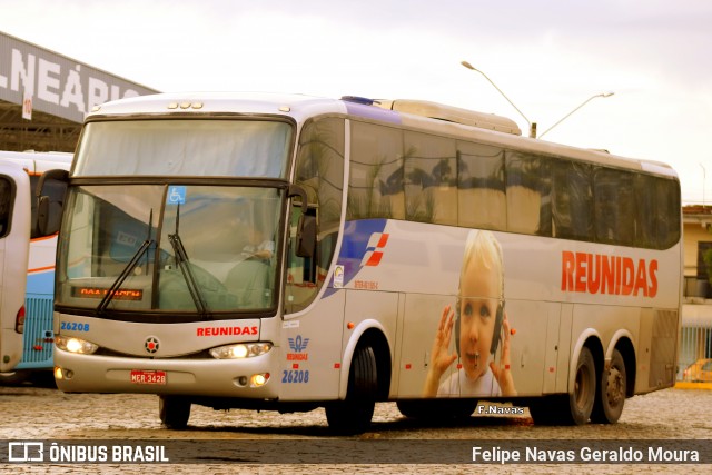 Reunidas Transportes Coletivos 26208 na cidade de Balneário Camboriú, Santa Catarina, Brasil, por Felipe Navas Geraldo Moura . ID da foto: 6962608.