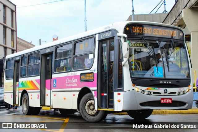 Auto Omnibus Circullare 9108 na cidade de Poços de Caldas, Minas Gerais, Brasil, por Matheus Gabriel dos Santos. Número da foto: #6964766.