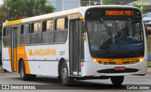 Viação Araguarina 3107 na cidade de Goiânia, Goiás, Brasil, por Carlos Júnior. Número da foto: #6964079.