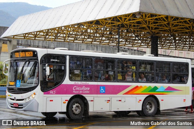 Auto Omnibus Circullare 945 na cidade de Poços de Caldas, Minas Gerais, Brasil, por Matheus Gabriel dos Santos. ID da foto: 6964719.