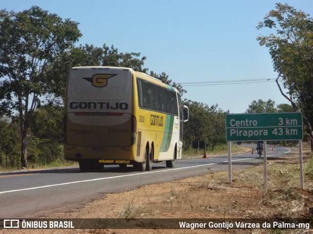 Empresa Gontijo de Transportes 12620 na cidade de Várzea da Palma, Minas Gerais, Brasil, por Wagner Gontijo Várzea da Palma-mg. ID da foto: 6964820.