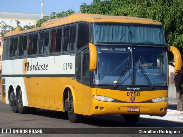 Viação Nordeste 0750 na cidade de Fortaleza, Ceará, Brasil, por Clemilton Rodrigues . ID da foto: 6964085.