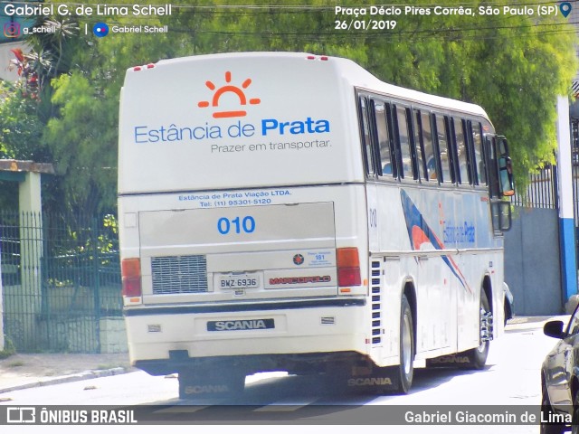 Transportes e Turismo Estância de Prata 010 na cidade de São Paulo, São Paulo, Brasil, por Gabriel Giacomin de Lima. ID da foto: 6964094.