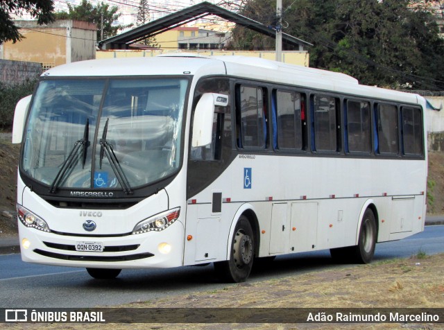 Ônibus Particulares 0392 na cidade de Belo Horizonte, Minas Gerais, Brasil, por Adão Raimundo Marcelino. ID da foto: 6964552.