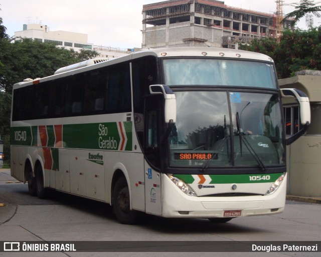 Cia. São Geraldo de Viação 10540 na cidade de São Paulo, São Paulo, Brasil, por Douglas Paternezi. Número da foto: #6963430.