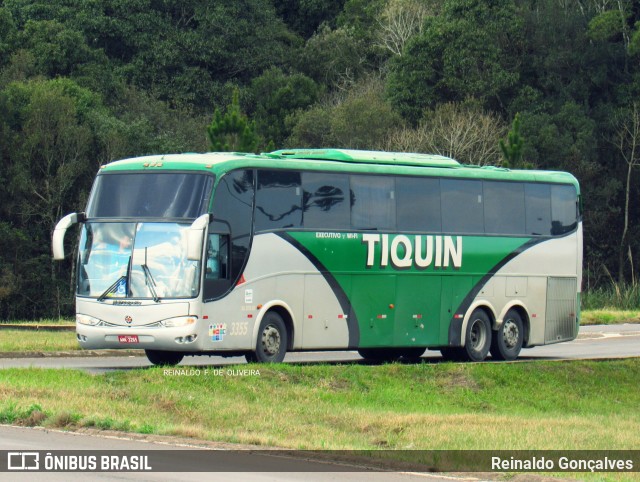 Transporte e Turismo Tiquin 3355 na cidade de Irani, Santa Catarina, Brasil, por Reinaldo Gonçalves. ID da foto: 6966665.