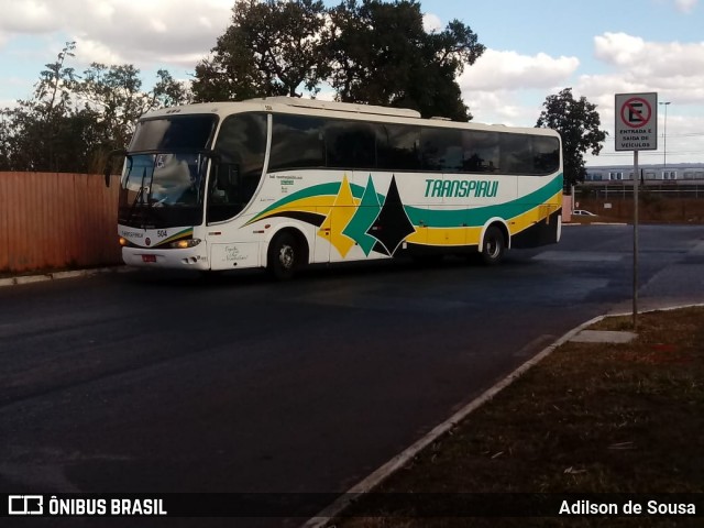 Viação Transpiauí 504 na cidade de Brasília, Distrito Federal, Brasil, por Adilson de Sousa. Número da foto: #6965547.
