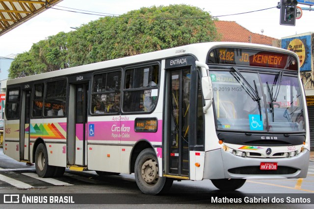 Auto Omnibus Circullare 9405 na cidade de Poços de Caldas, Minas Gerais, Brasil, por Matheus Gabriel dos Santos. ID da foto: 6966661.